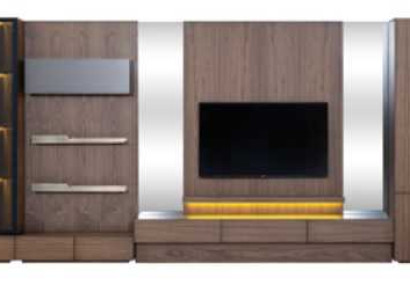 Living room Wall unit TV-cabinet Lowboard Wood Brown Furniture TV new xxl 530cm